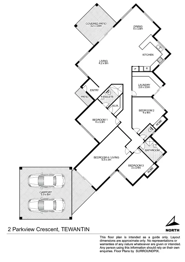 Floorplan of Homely house listing, 80 Griffith Avenue, Tewantin QLD 4565