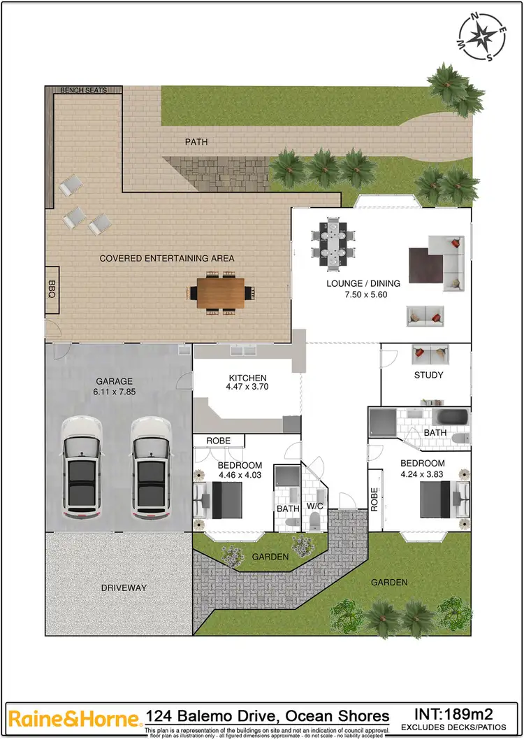 Floorplan of Homely house listing, 124 Balemo Drive, Ocean Shores NSW 2483