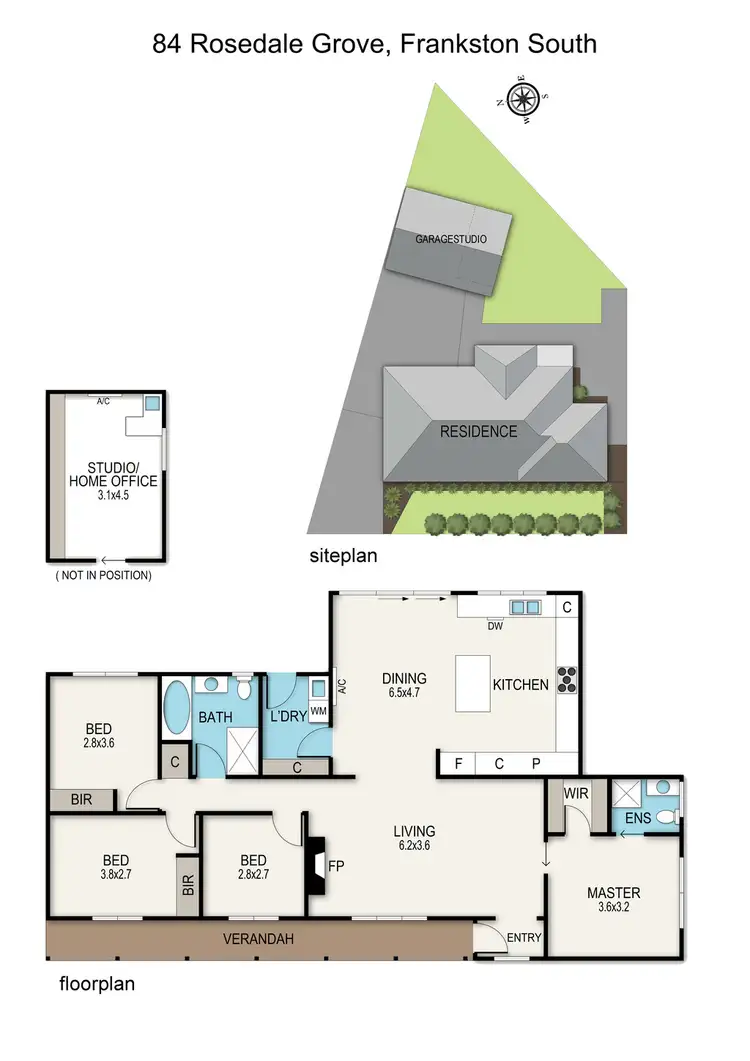 Floorplan of Homely house listing, 84 Rosedale Grove, Frankston South VIC 3199