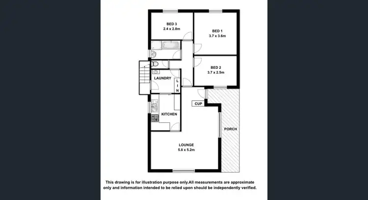 Floorplan of Homely house listing, 52 PARKLANDS TERRACE, Beachport SA 5280