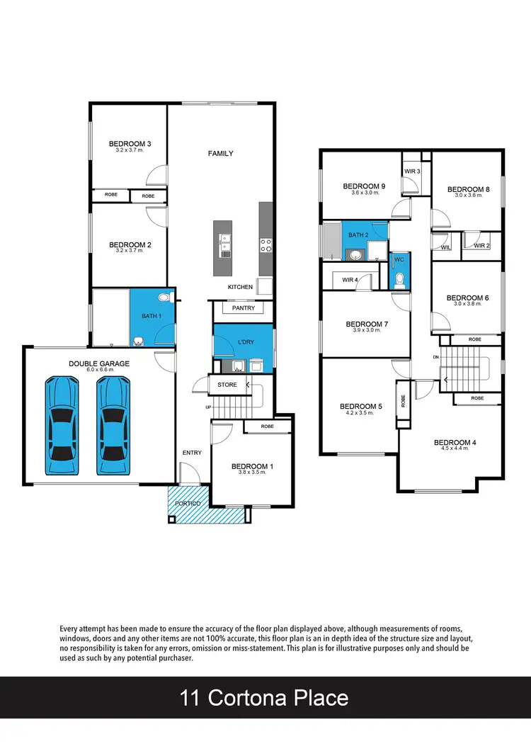 Floorplan of Homely house listing, 11 Cortona Place, Waurn Ponds VIC 3216