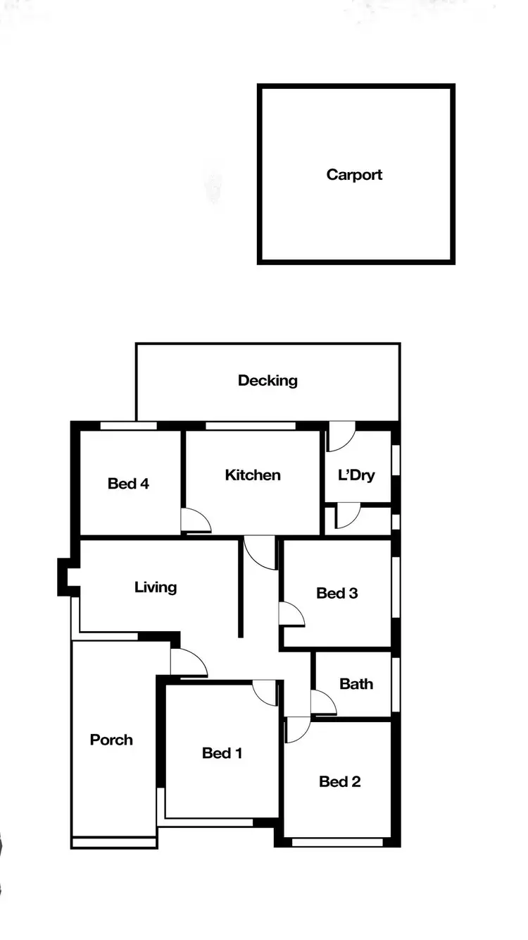 Floorplan of Homely house listing, 1/47 View Street, Clayton VIC 3168