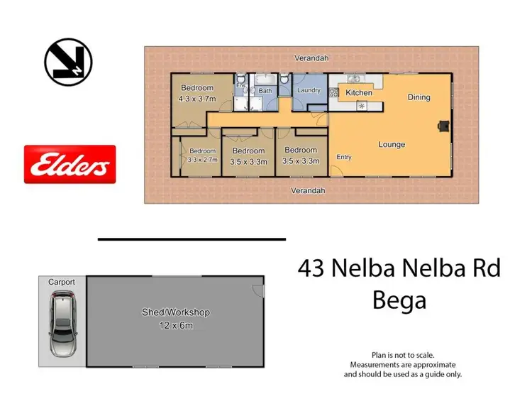 Floorplan of Homely rural property listing, 43 Nelba Nelba Rd, Bega NSW 2550