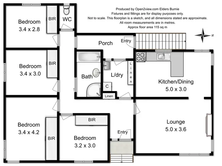 Floorplan of Homely house listing, 34 Ogden Street, Acton TAS 7320