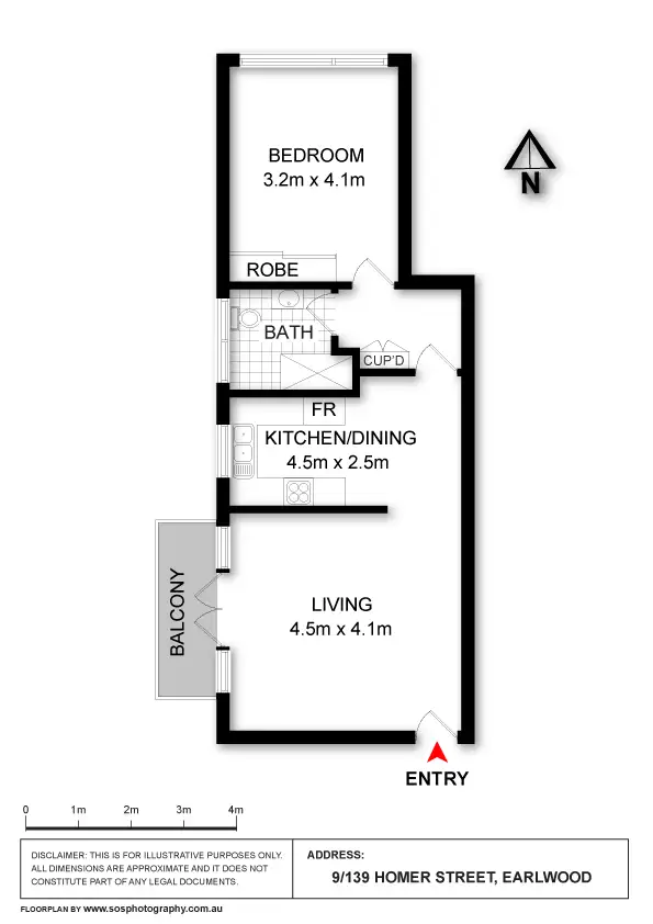 Floorplan of Homely house listing, 9/139 Homer Street, Earlwood NSW 2206