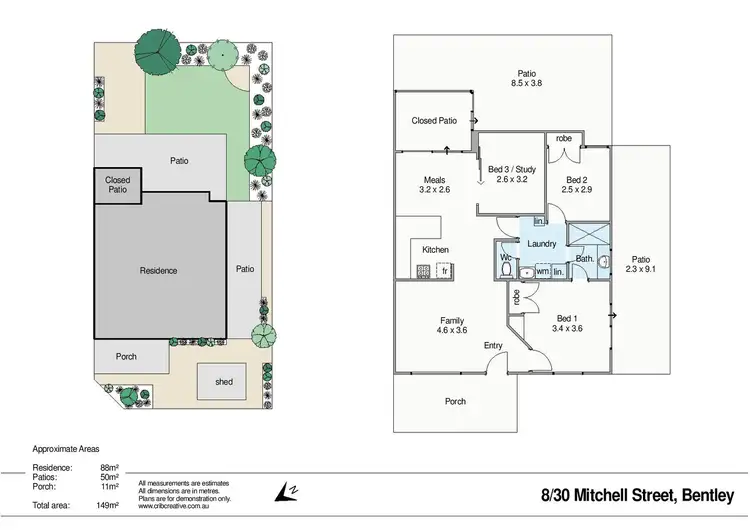 Floorplan of Homely villa listing, 8/30 Mitchell Street, Bentley WA 6102