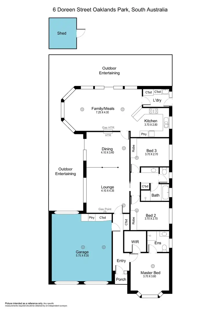 Floorplan of Homely house listing, 6 Doreen Street, Oaklands Park SA 5046