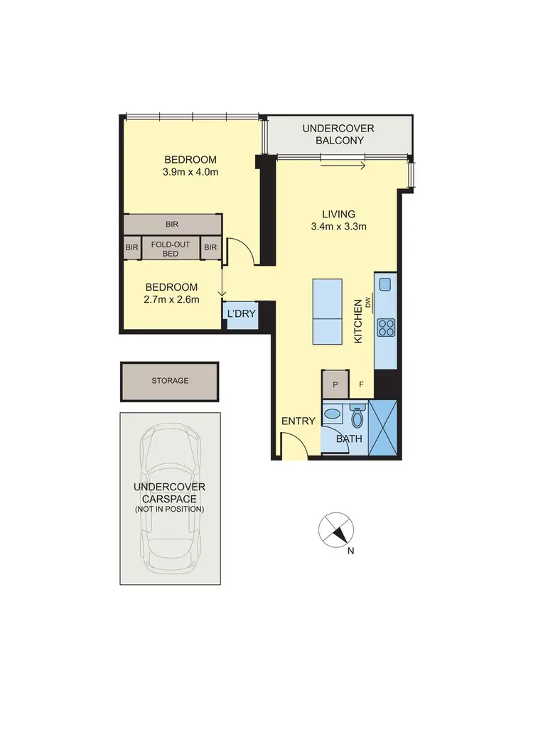 Floorplan of Homely apartment listing, 1001/50 Albert Road, South Melbourne VIC 3205