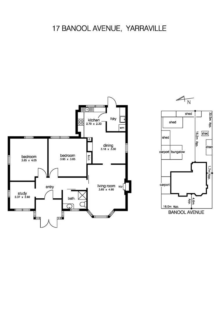Floorplan of Homely house listing, 17 Banool Avenue, Yarraville VIC 3013