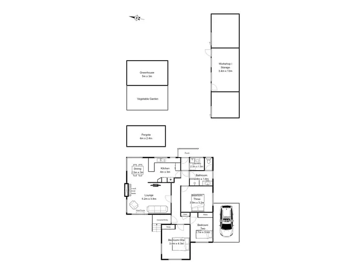 Floorplan of Homely house listing, 7 Chestnut Road, Youngtown TAS 7249