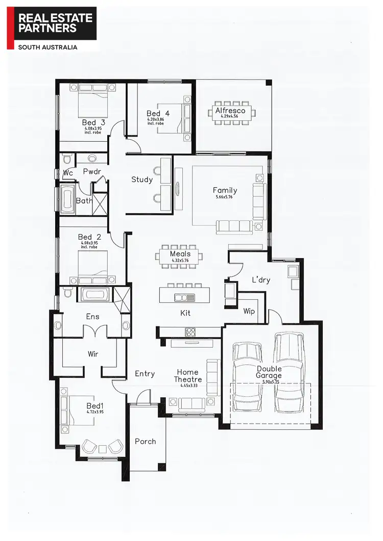 Floorplan of Homely house listing, lot 377 Juniper Boulevard, Virginia SA 5120