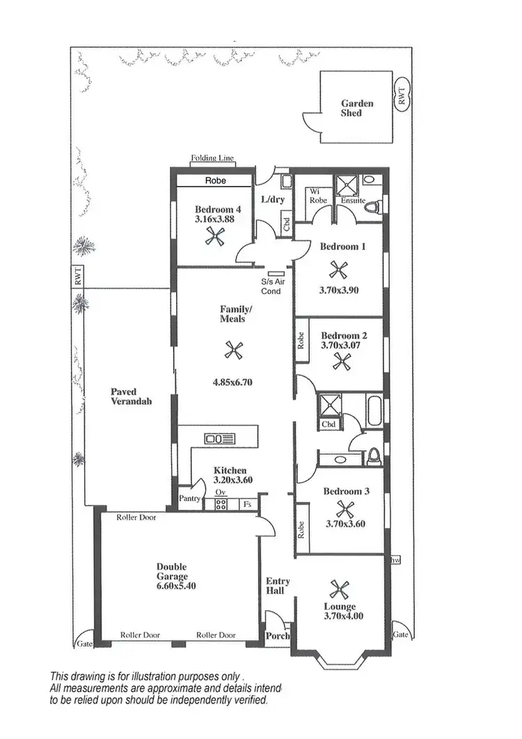Floorplan of Homely house listing, 4 Cairns Way, Seaford Rise SA 5169