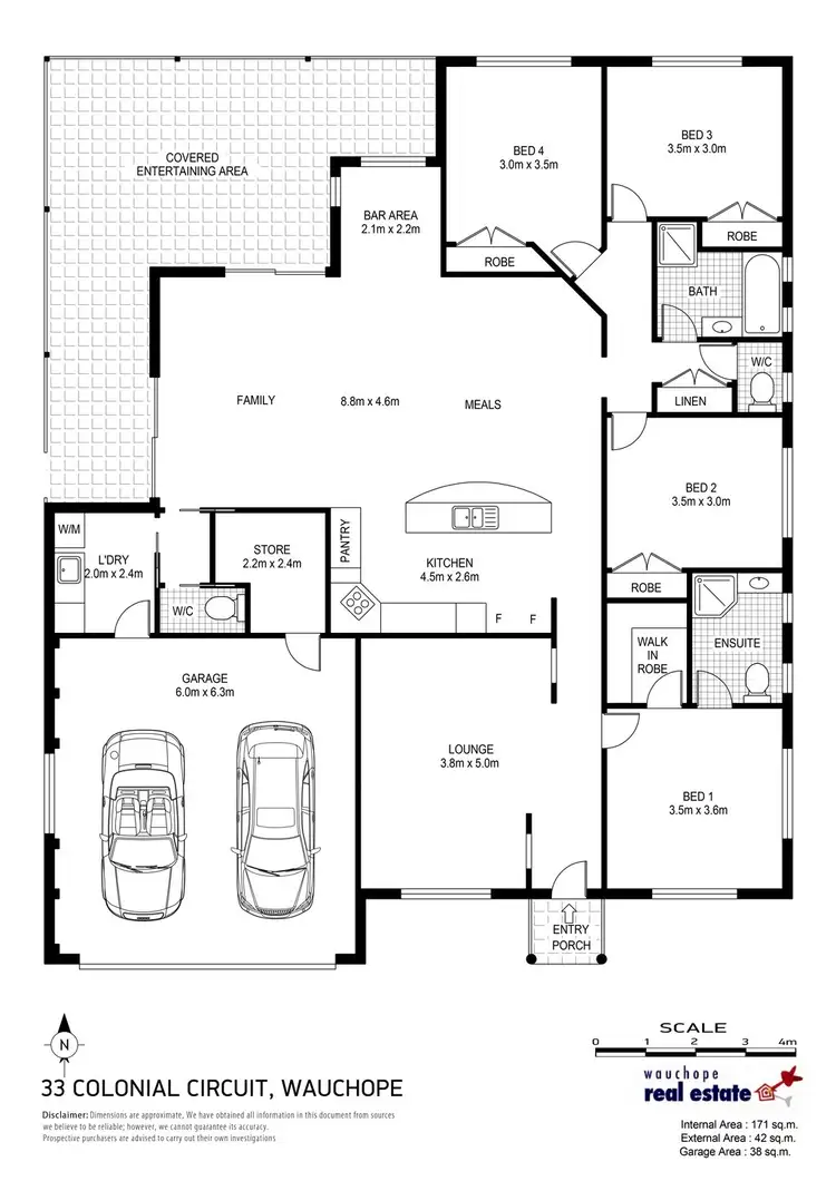 Floorplan of Homely house listing, 33 Colonial Circuit, Wauchope NSW 2446