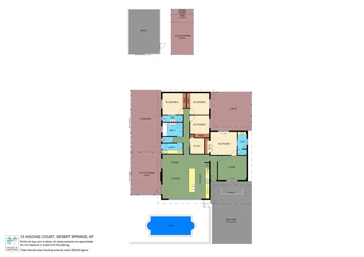 Floorplan of Homely house listing, 13 Higgins Court, Desert Springs NT 870