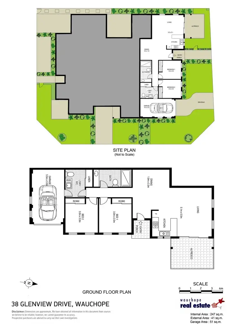 Floorplan of Homely unit listing, 38 Glenview Drive, Wauchope NSW 2446