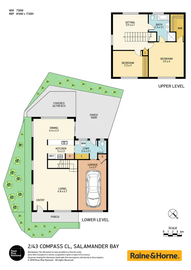 Floorplan of Homely townhouse listing, 2/43 Compass Close, Salamander Bay NSW 2317