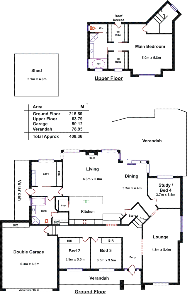 Floorplan of Homely house listing, 5 St Albans Drive, Burnside SA 5066