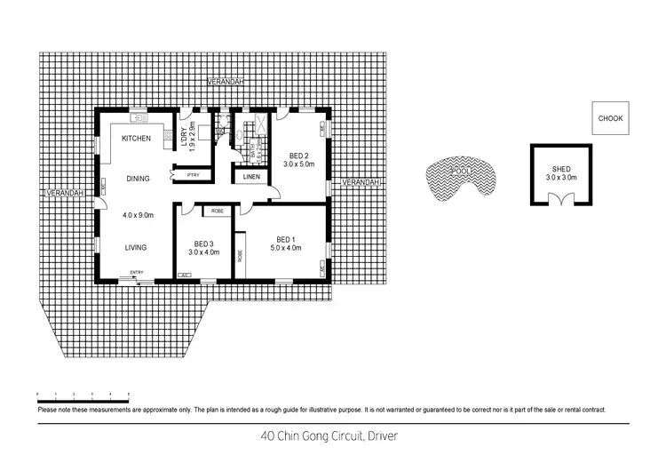 Floorplan of Homely house listing, 40 Chin Gong Circuit, Driver NT 830