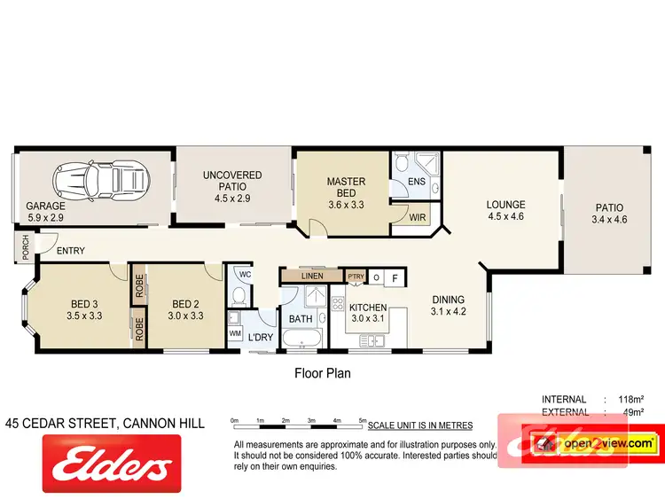 Floorplan of Homely house listing, 45 Cedar Street, Cannon Hill QLD 4170