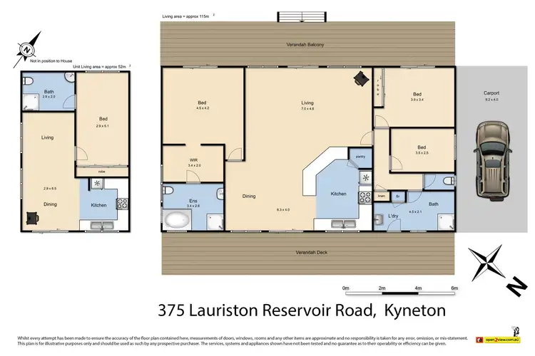 Floorplan of Homely rural property listing, 375 Lauriston-Reservoir Rd, Kyneton VIC 3444