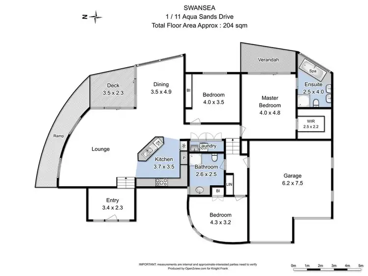 Floorplan of Homely house listing, 1/11 Aqua Sands Drive, Swansea TAS 7190