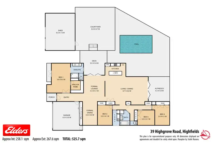 Floorplan of Homely house listing, 39 Highgrove Drive, Highfields QLD 4352