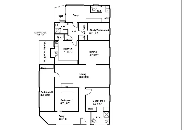 Floorplan of Homely house listing, 81 Twenty Second Street, Renmark SA 5341