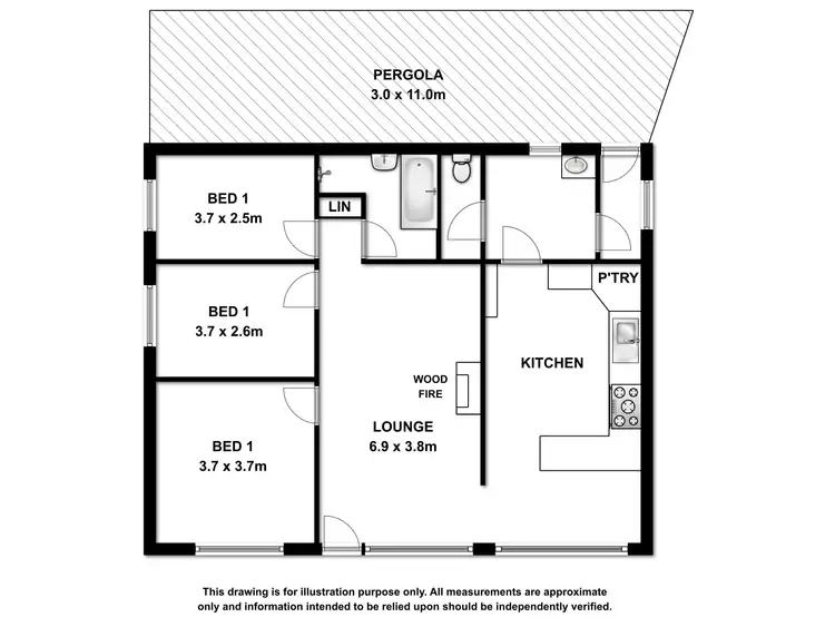 Floorplan of Homely house listing, 18 Pearce Crescent, Mount Gambier SA 5290