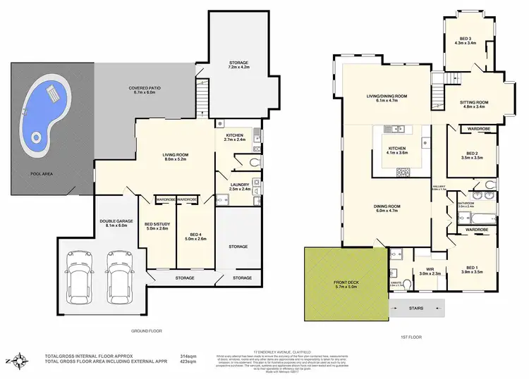 Floorplan of Homely house listing, 17 Enderley Avenue, Clayfield QLD 4011