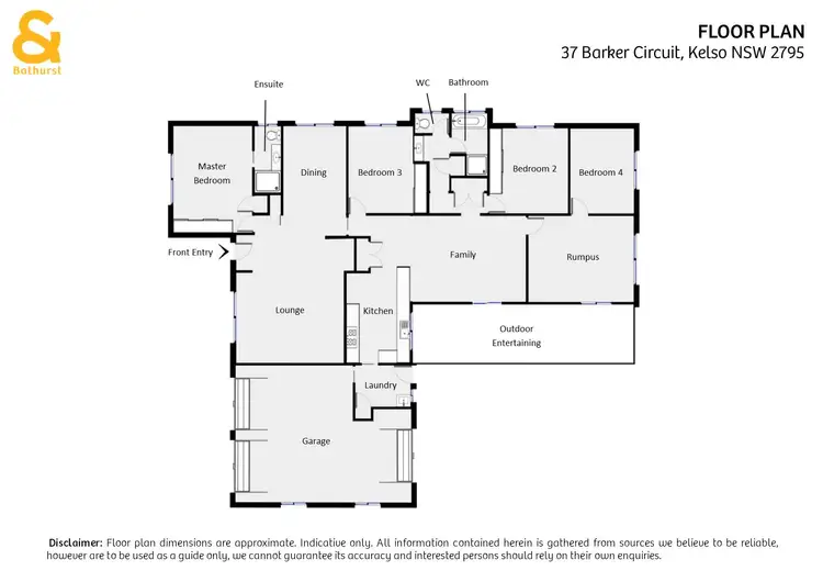 Floorplan of Homely house listing, 37 Barker Circuit, Kelso NSW 2795