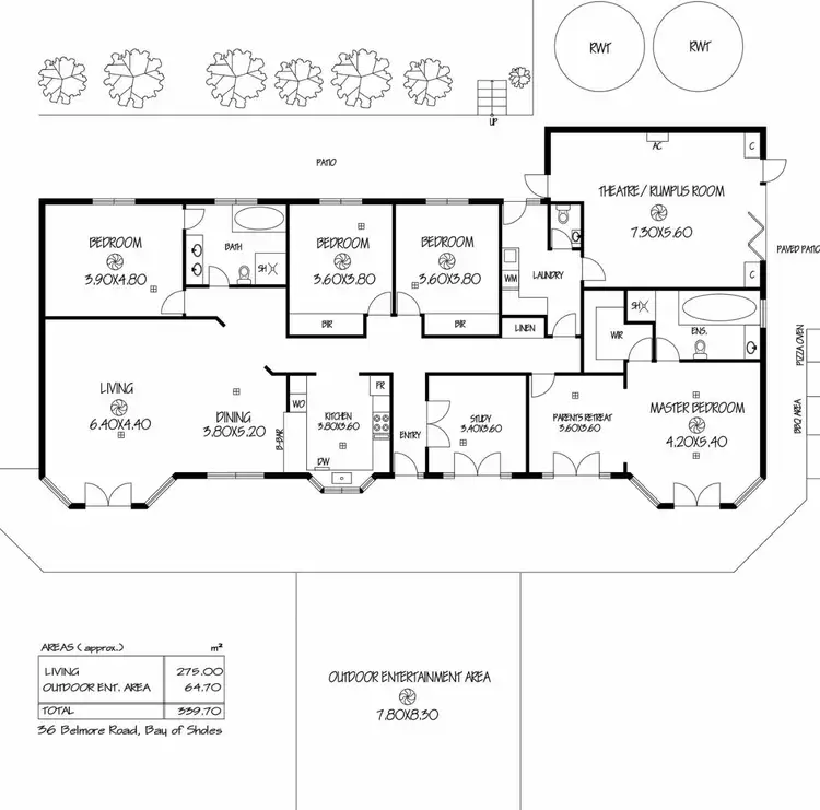 Floorplan of Homely rural property listing, 36 BELLMORE ROAD, Wisanger SA 5223
