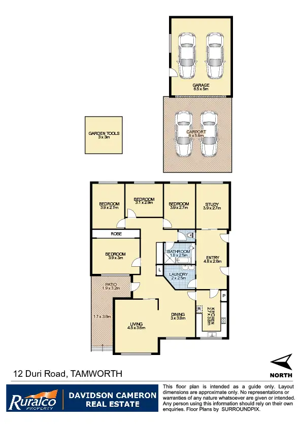 Floorplan of Homely house listing, 12 Duri Road, Tamworth NSW 2340