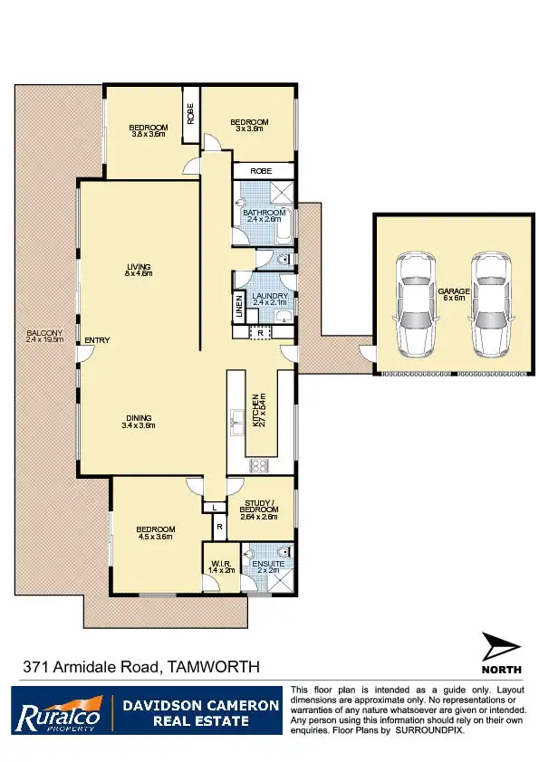 Floorplan of Homely house listing, 371 Armidale Road, East Tamworth NSW 2340