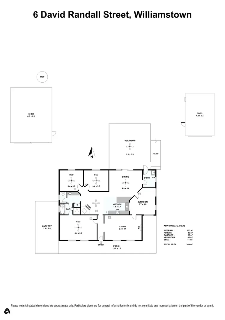 Floorplan of Homely house listing, 6 David Randall Street, Williamstown SA 5351