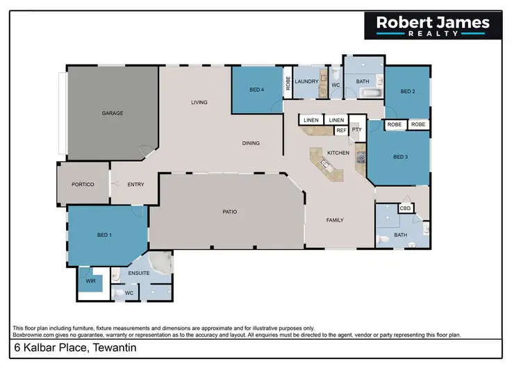 Floorplan of Homely house listing, 6 Kalbar Place, Tewantin QLD 4565