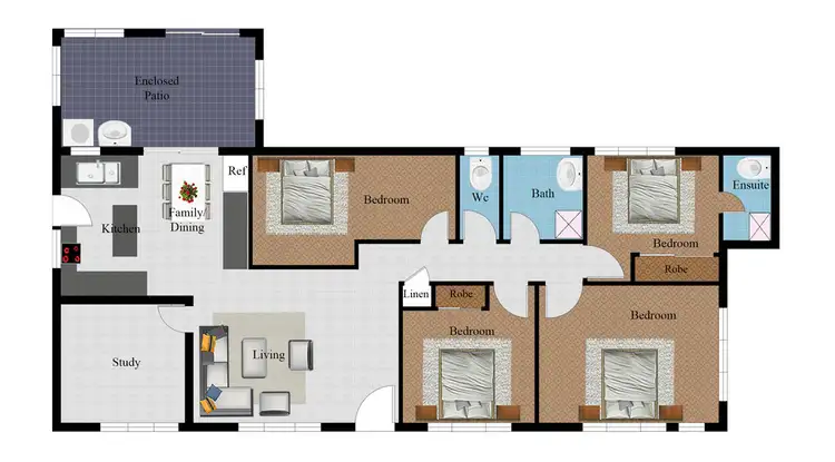 Floorplan of Homely house listing, 8 Chesney Road, Mount Low QLD 4818