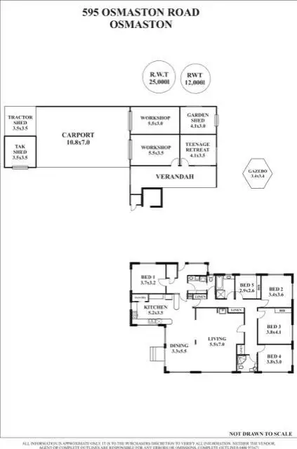 Floorplan of Homely house listing, 595 Osmaston Road, Osmaston TAS 7303