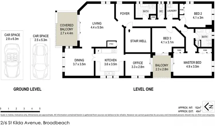 Floorplan of Homely apartment listing, 2/6 St Kilda Avenue, Broadbeach QLD 4218
