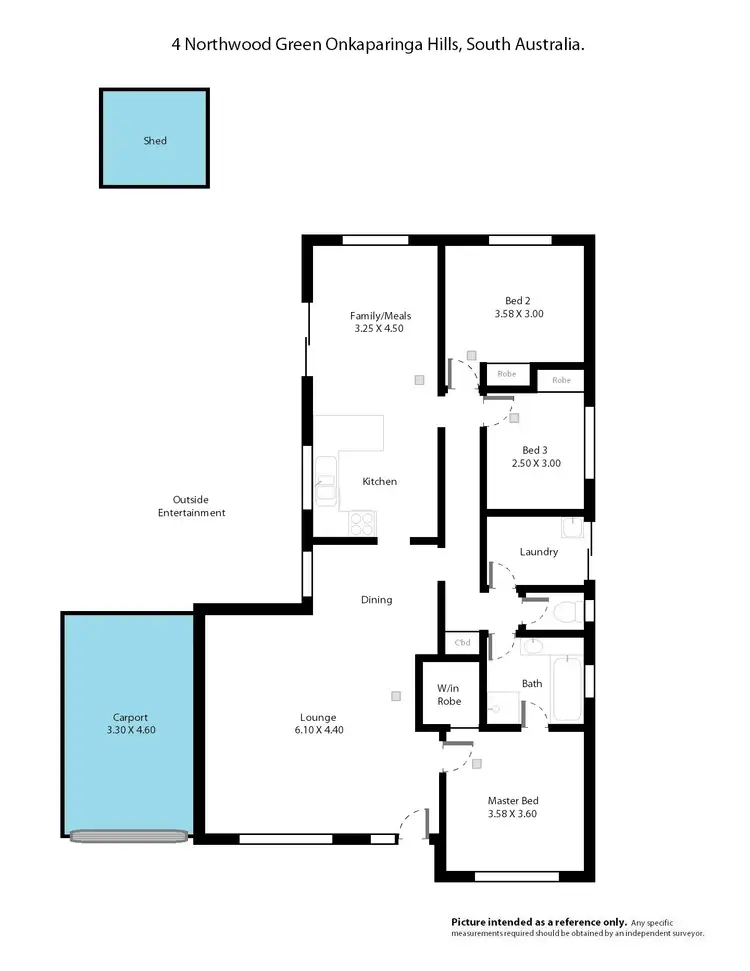 Floorplan of Homely house listing, 4 Northwood Green, Onkaparinga Hills SA 5163
