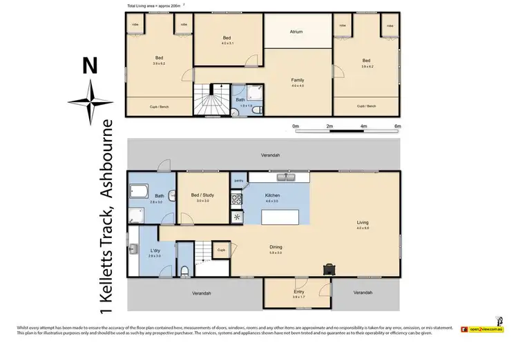 Floorplan of Homely house listing, 1 Kelletts Track, Ashbourne VIC 3442