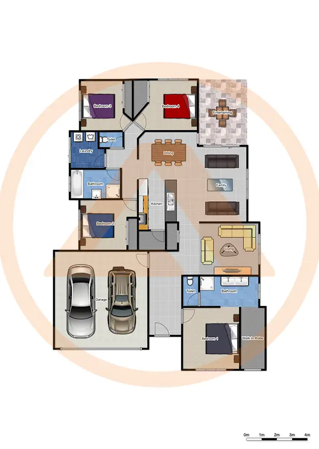 Floorplan of Homely house listing, 4 Nicol Way, Walloon QLD 4306