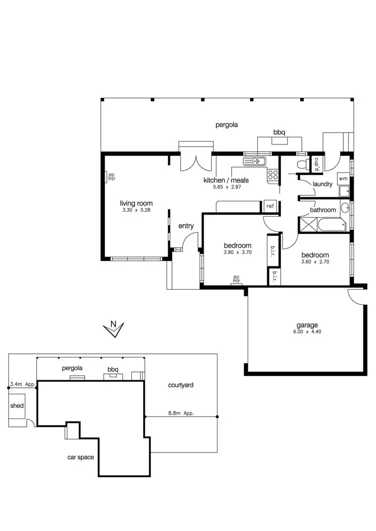 Floorplan of Homely unit listing, 3/100 Railway St Sth, Altona VIC 3018