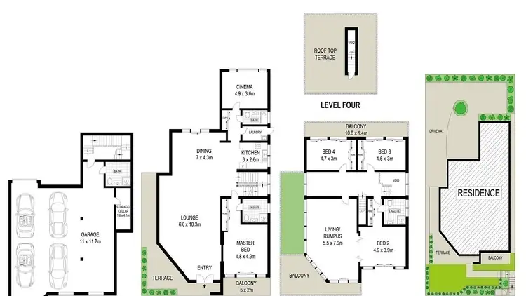 Floorplan of Homely house listing, 4 George Street, Dover Heights NSW 2030