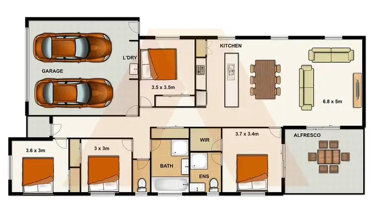 Floorplan of Homely house listing, 36 Huntley Crescent, Redbank Plains QLD 4301