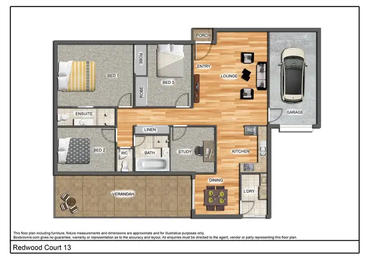 Floorplan of Homely house listing, 13 Redwood Court, Landsborough QLD 4550