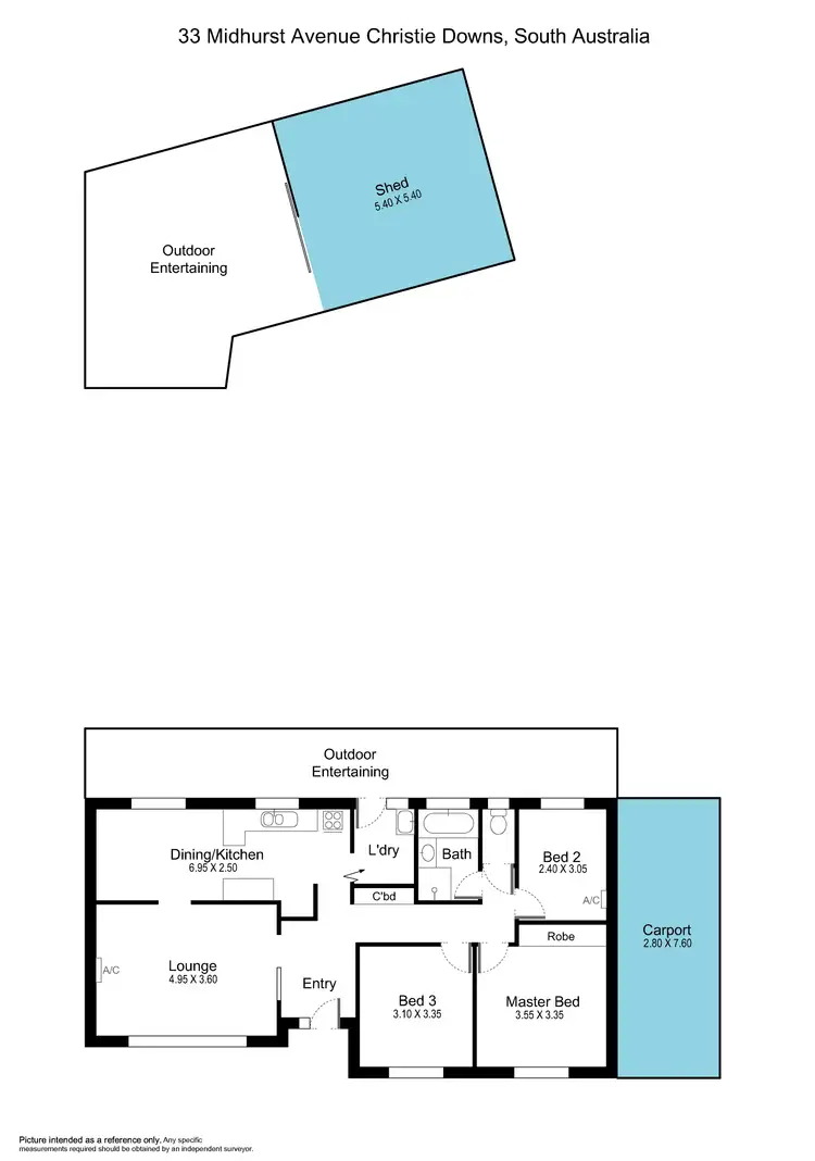 Floorplan of Homely house listing, 33 Midhurst Avenue, Christie Downs SA 5164