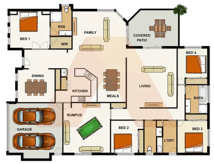 Floorplan of Homely house listing, 5 CORNELL CLOSE, Regents Park QLD 4118