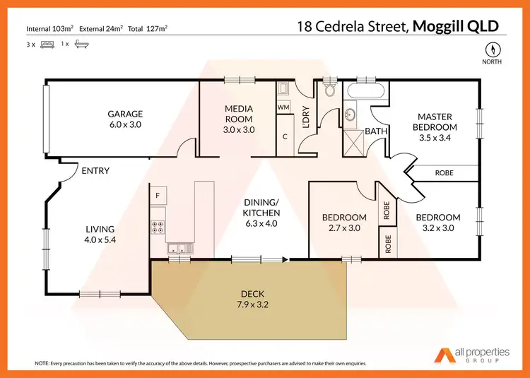 Floorplan of Homely house listing, 18 Cedrela Street, Moggill QLD 4070