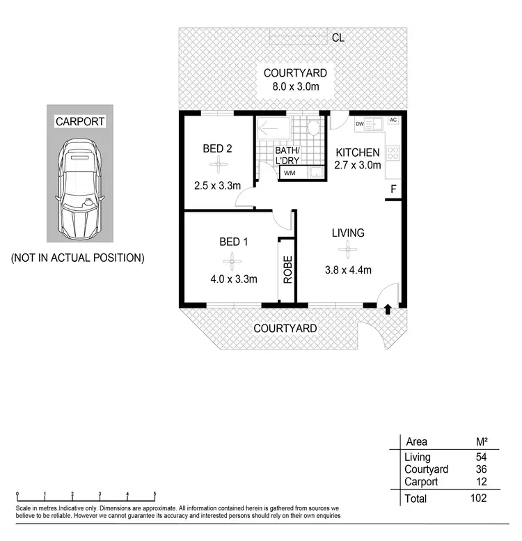 Floorplan of Homely unit listing, 3/21 William Street, Prospect SA 5082