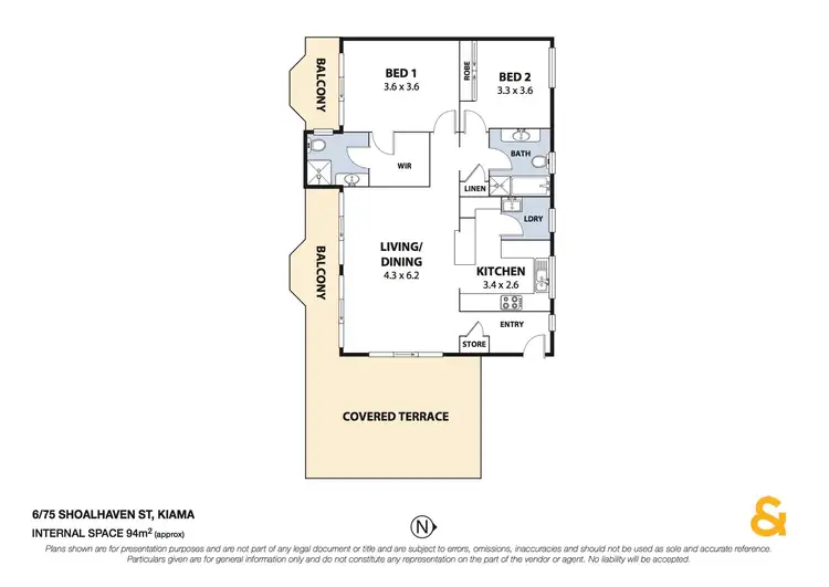 Floorplan of Homely unit listing, 6/75 Shoalhaven Street, Kiama NSW 2533